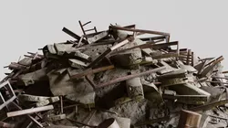 Ruin Debris Kit  Low-poly 3D model