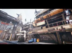 Sci-Fi Industrial Base - Unreal project Low-poly 3D model