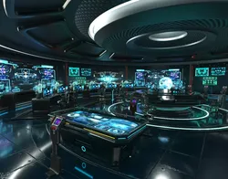 Sci Fi Interior Station 3D model