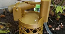 Shishi-odoshi water fountain. No glue or screws.