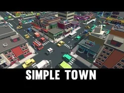 Simple Town - Cartoon Assets Low-poly 3D model