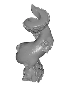 Skull octopus tentacle candlestick holder