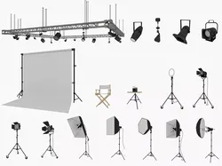 Studio Lighting Collection 3D model