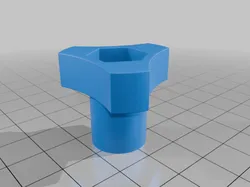 Thumb screw for 3/8" bolt