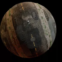 WORN ROAD TEXTURE PBR - SEAMLESS  Texture