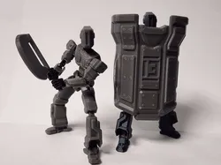 Dummy 13 Ballistic Shield and Greataxe