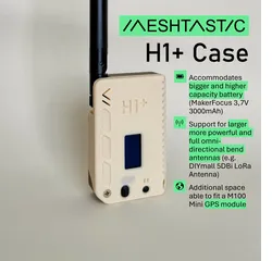 H1+ - Enhanced H1 Case for Heltec V3/Heltec V4 by muzi.work running Meshtastic