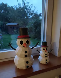 Low poly snowman- no mmu/AMS need