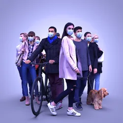 Masked people bundle