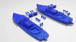 Other STL indir - Oude kleine gepantserde River MineSweper 4 varianten - arti4077