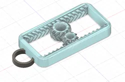 Rail Fidget Keychain
