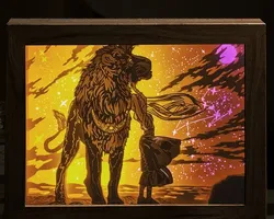 Sculptures & Artworks STL Download - 12 Zodiac Signs LEO shadow boxby tecnoculebras