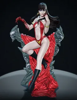 vampirella - printable diorama 3D Print Model in Woman 370627