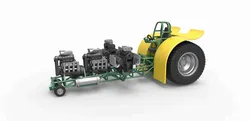 Vehicles & Machinery STL indir - Trekker met 4 motoren V8 Versie 4 Schaal 1:25 - 3DTechDesign