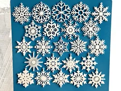 23 Snowflake Baubles Pack