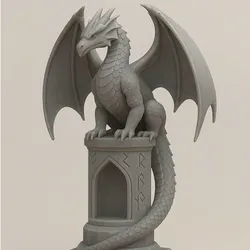 3D printer bestanden | 3MF | Dragon Guardian Pedestal