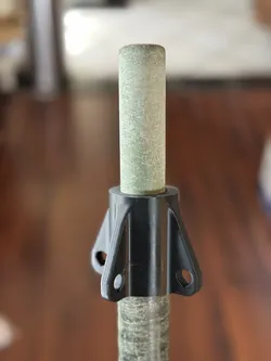 Army surplus net holder pole mast guy line adapter