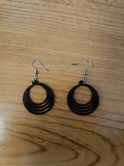 boucle d'oreille 4 cercles