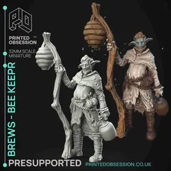 Characters & Creatures STL indir - Firbolg - Bee Keeper - Printed Obsession