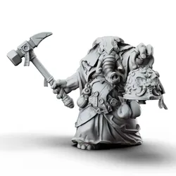 Characters & Creatures STL تنزيل - راهب لوكسودون- سيدة الجدري- مدعوم مسبقًا - مقياس 32 مم - Printed Obsession