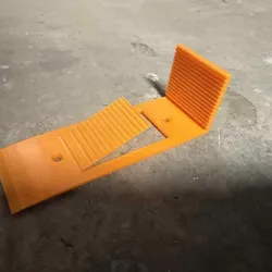 Door stop with step
