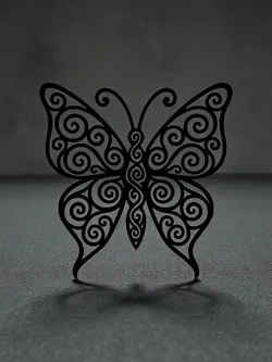 Décoration murale – Papillon tribal (épaisseur 5 mm)