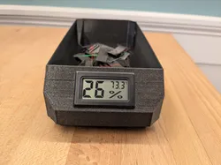 Filament waste bin with integrated Temperature and Humidity sensor