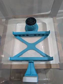 Ikea 365+ filament box insert with desiccant and hygrometer