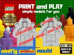 lego minifig candle mould