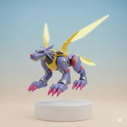 MetalGarurumon Digimon Creature Model