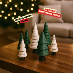 MODERN CHRISTMAS TREES - AS PENDANT & STANDALONE / CHRISTMAS DECOR / HOLIDAY TREE DECOR