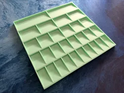 Multi-Row Ramped Parts Tray