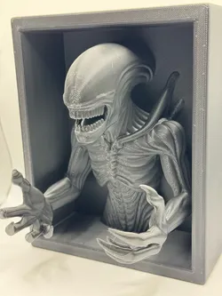 Shadow Box 3D Alien Xenomorfo.