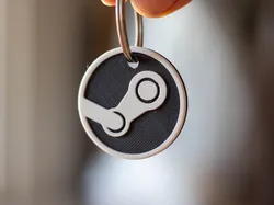 Steam Logo Keychain