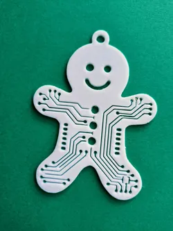 Cyber-Gingerbread Buddy Ornament