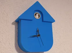 Reloj de pared cucú moderno con pájaro - Modelo de impresión 3D gratuito