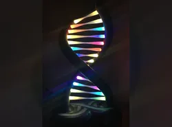 RGB LED DOUBLE HELIX DNA LAMP - Micro USB Socket & Closed Bottom - with Arduino Code