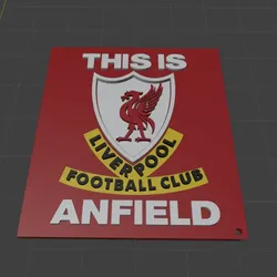 3D printer bestanden | 3MF | LIVERPOOL FOOTBALL CLUB KEYCHAIN