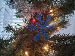 Basic 3D printable snowflake ornament