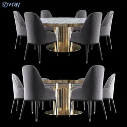 charisma collection-round table with marble top
