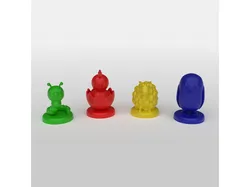 Cute animal pawns