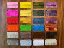 Filament Swatch Card with Label