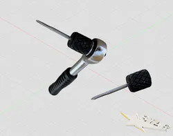 Griff vierkant 2,5 mm/ handle square 2,5 mm