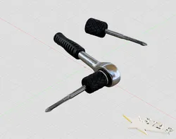 Griff vierkant 4 mm/ handle square 4 mm