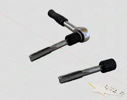 Griff vierkant 7 mm/ handle square 7 mm