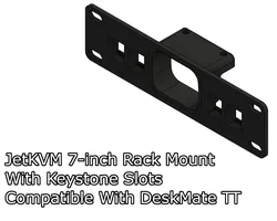 JetKVM 7-inch rack mount - With Keystone slots