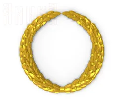 laurel wreath 3D Print Model in Coins and Badges 344619