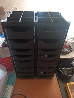 Organizer Shelf for Small Parts and Electronic Components