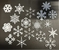Snow Flake Collection with small top hanger loop für Christmas tree decoration