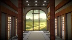 VR Oriental Hallway with Windows - EL10
